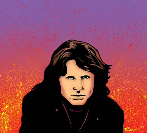 Jim Morrison Sketch comp colors by Peter Pachoumis